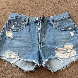 Levi’s Denim Distressed Women Shorts